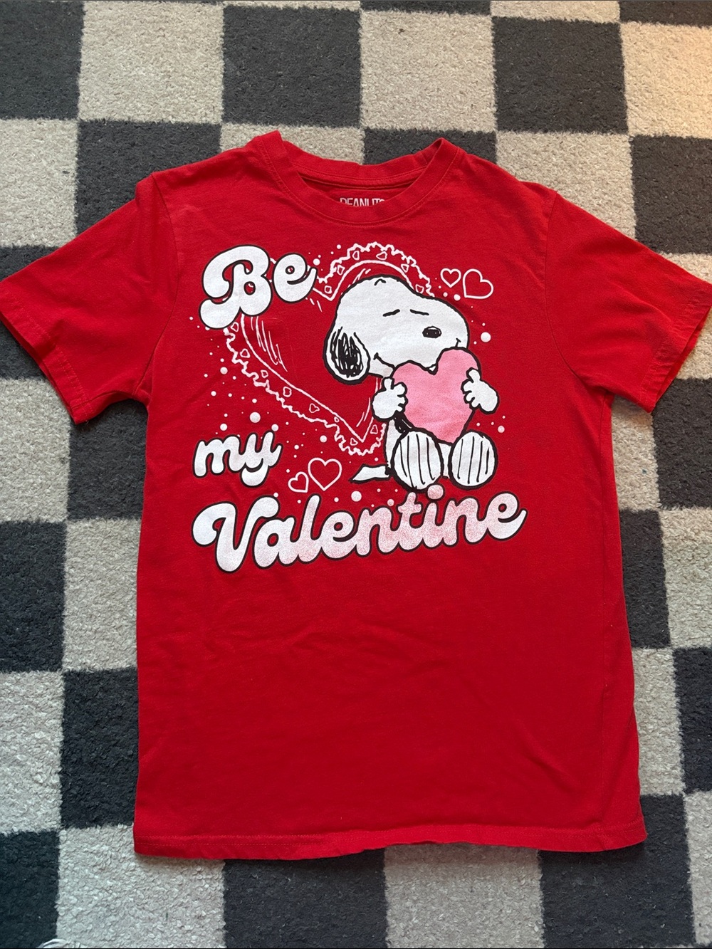 Peanuts Red Valentine Snoopy Graphic Tee